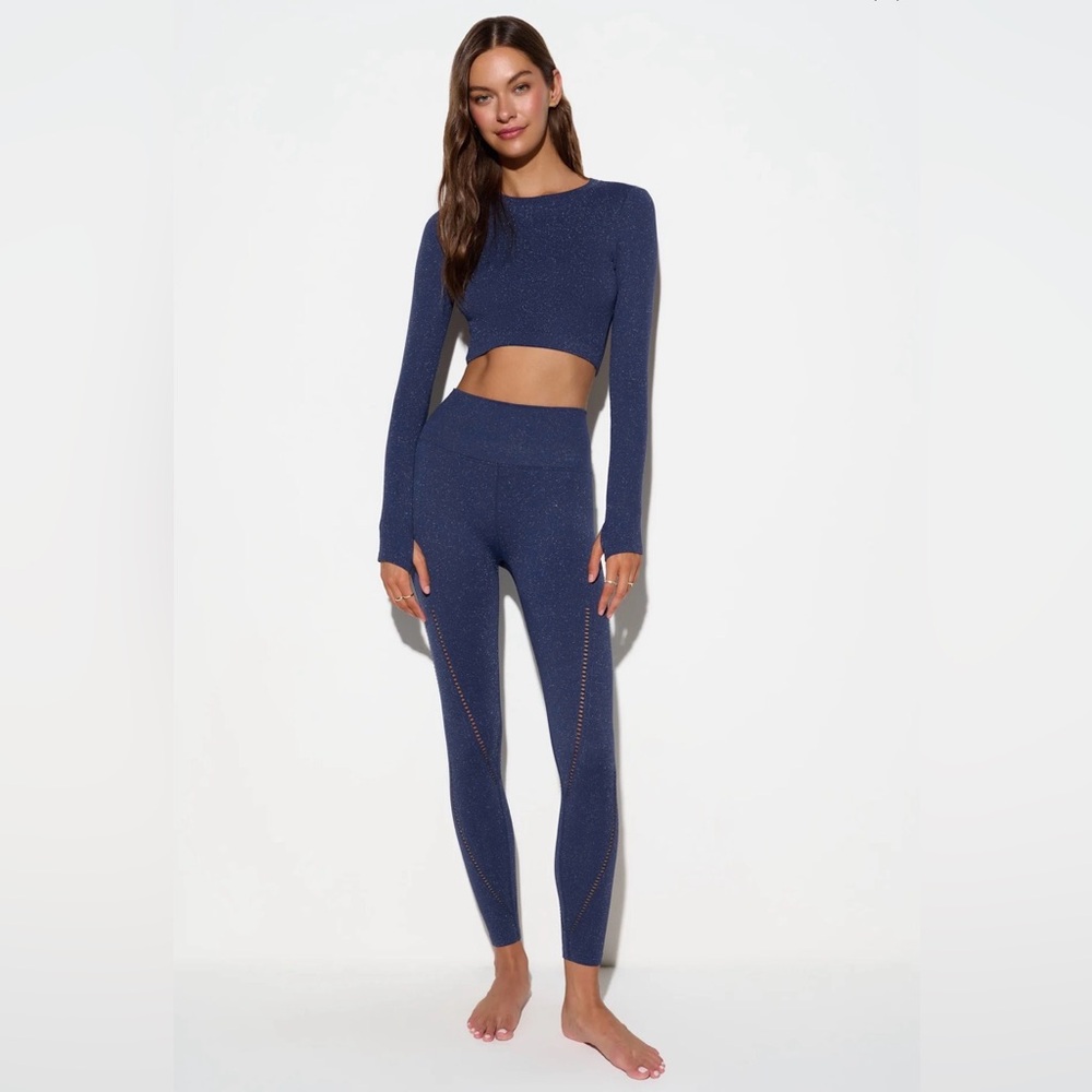 NWT Spiritual Gangster Shimmer Seamless Two Piece Set - Picture 4 of 16
